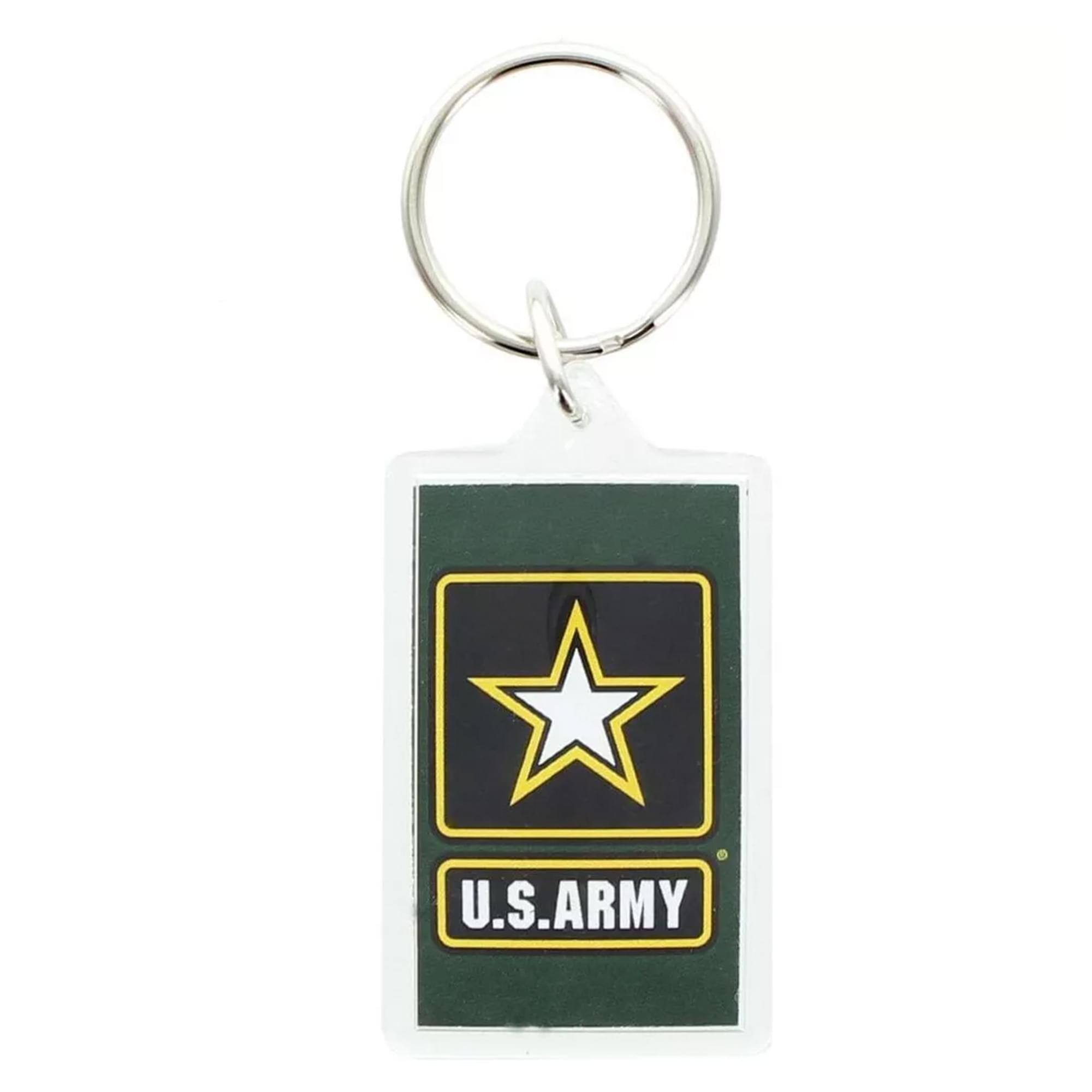 Front. Nerd Block - U.S. Army Keychain - Green.