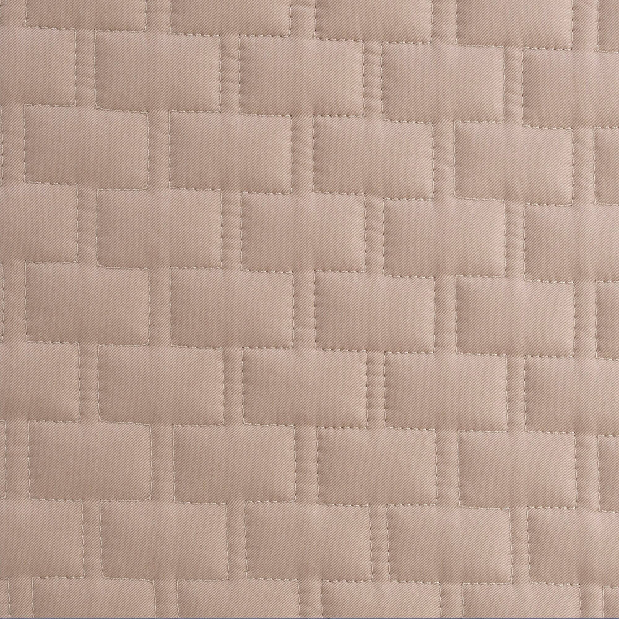 Alt View 4. BedVoyage - Luxury 100% viscose from Bamboo Quilted Brick Coverlet, Queen - Champagne - Champagne.