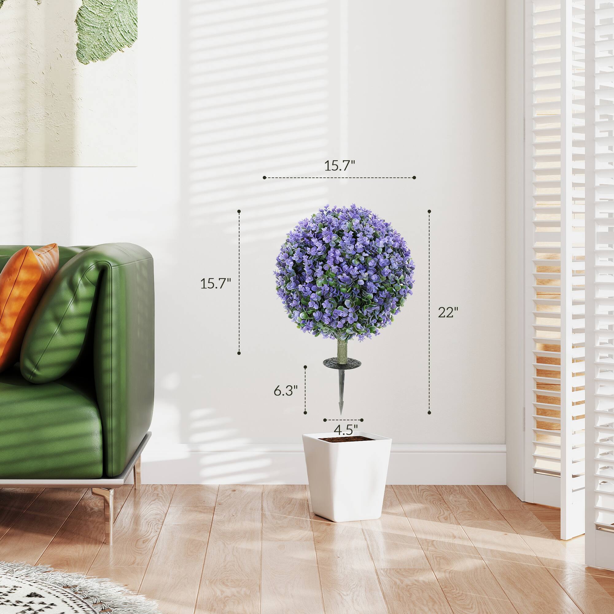 15.7" 15.7" 22" 6.3" | 4.5"