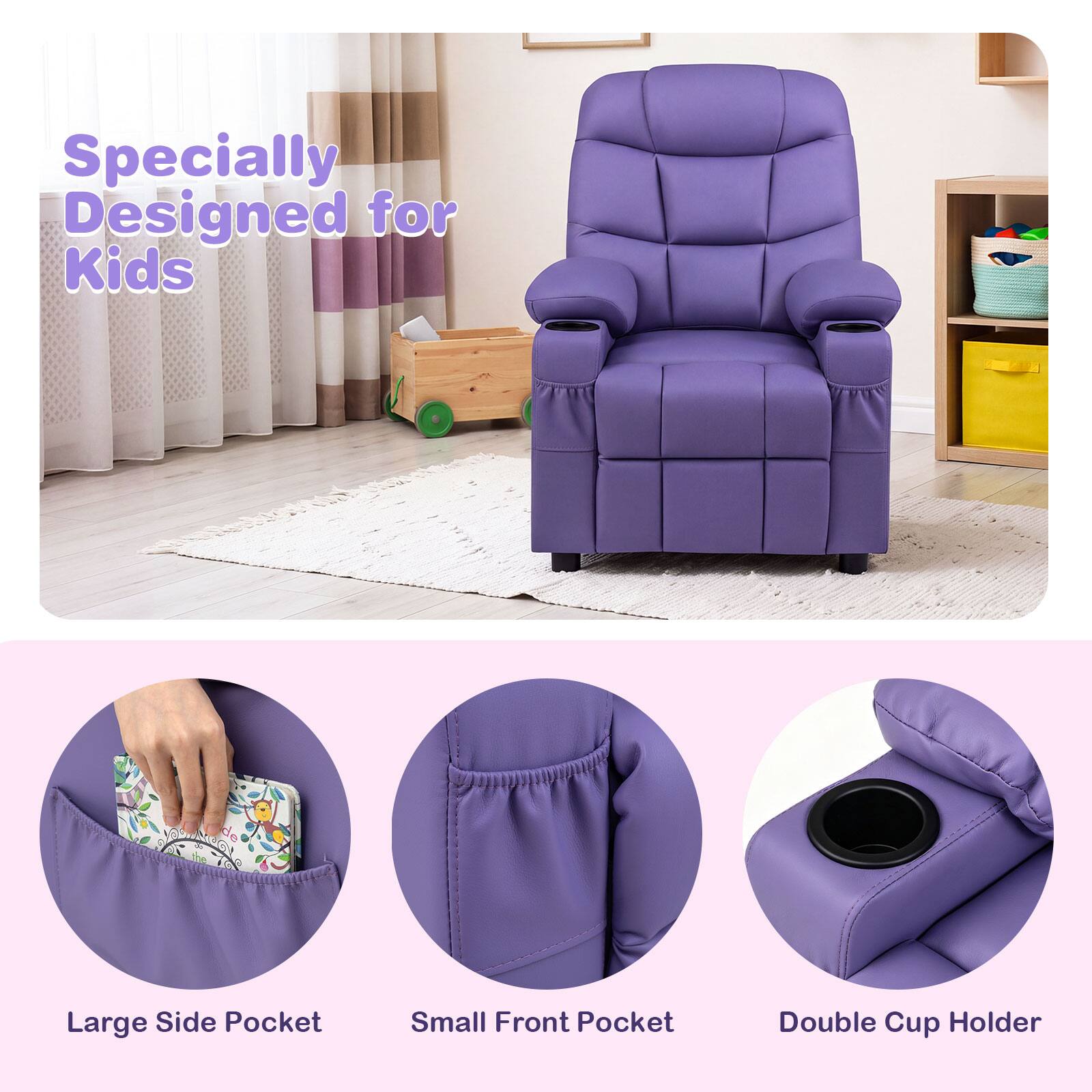 Specially Designed for Kids

VALLENGERS AN Xi

Large Side Pocket
Small Front Pocket
Double Cup Holder