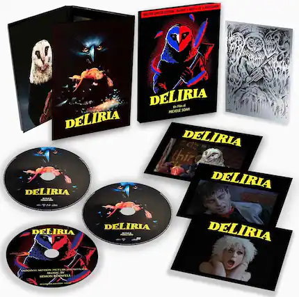 Front. Deliria (Deluxe Edition Includes DVD, CD Soundtrack and Postcards) - BLU-RAY.