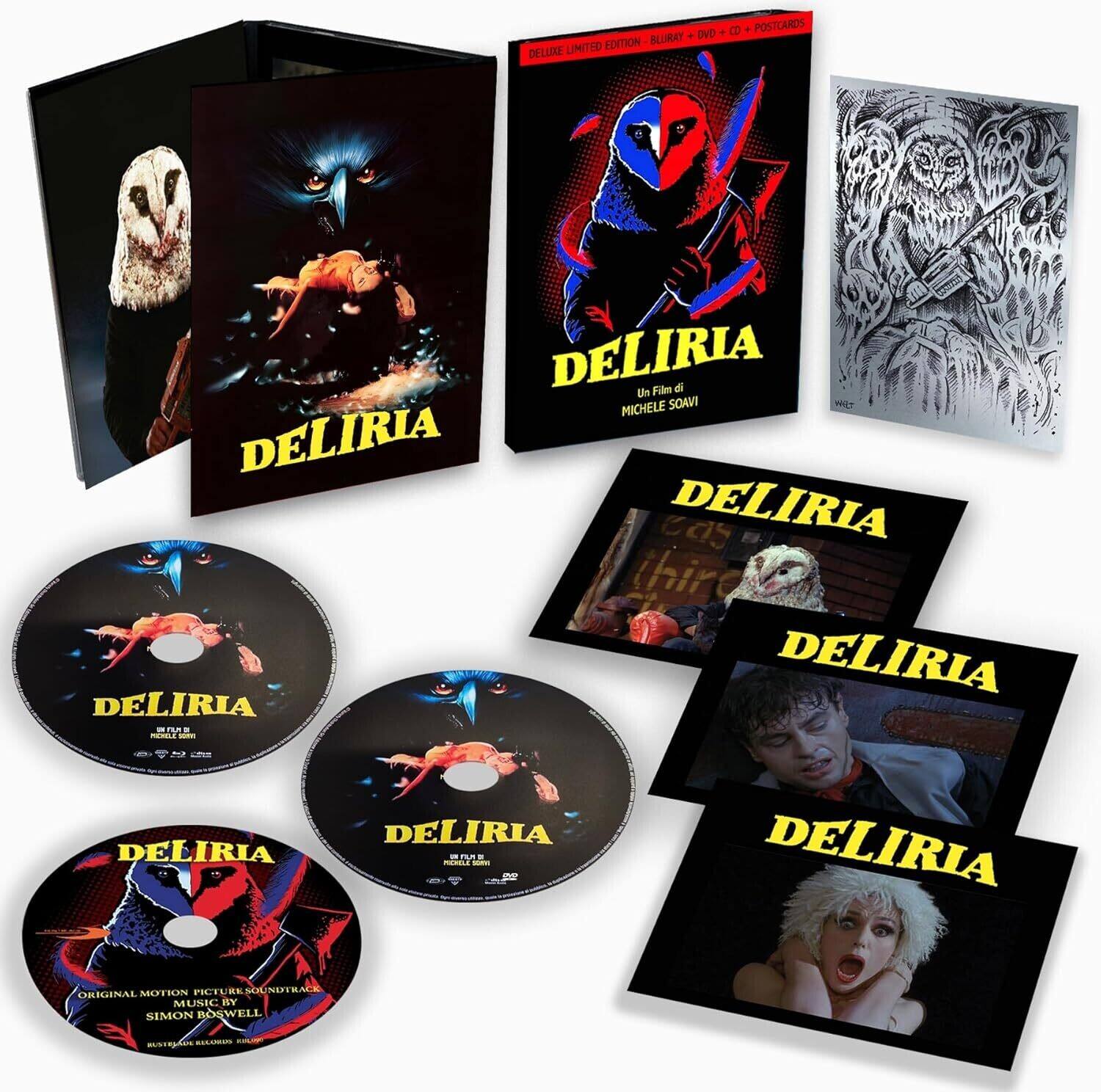 Front. Deliria (Deluxe Edition Includes DVD, CD Soundtrack and Postcards)   - BLU-RAY.