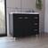 Left. TuHome - Ferretti Utility Sink With Three Drawers And Double Door Cabinet - Black.