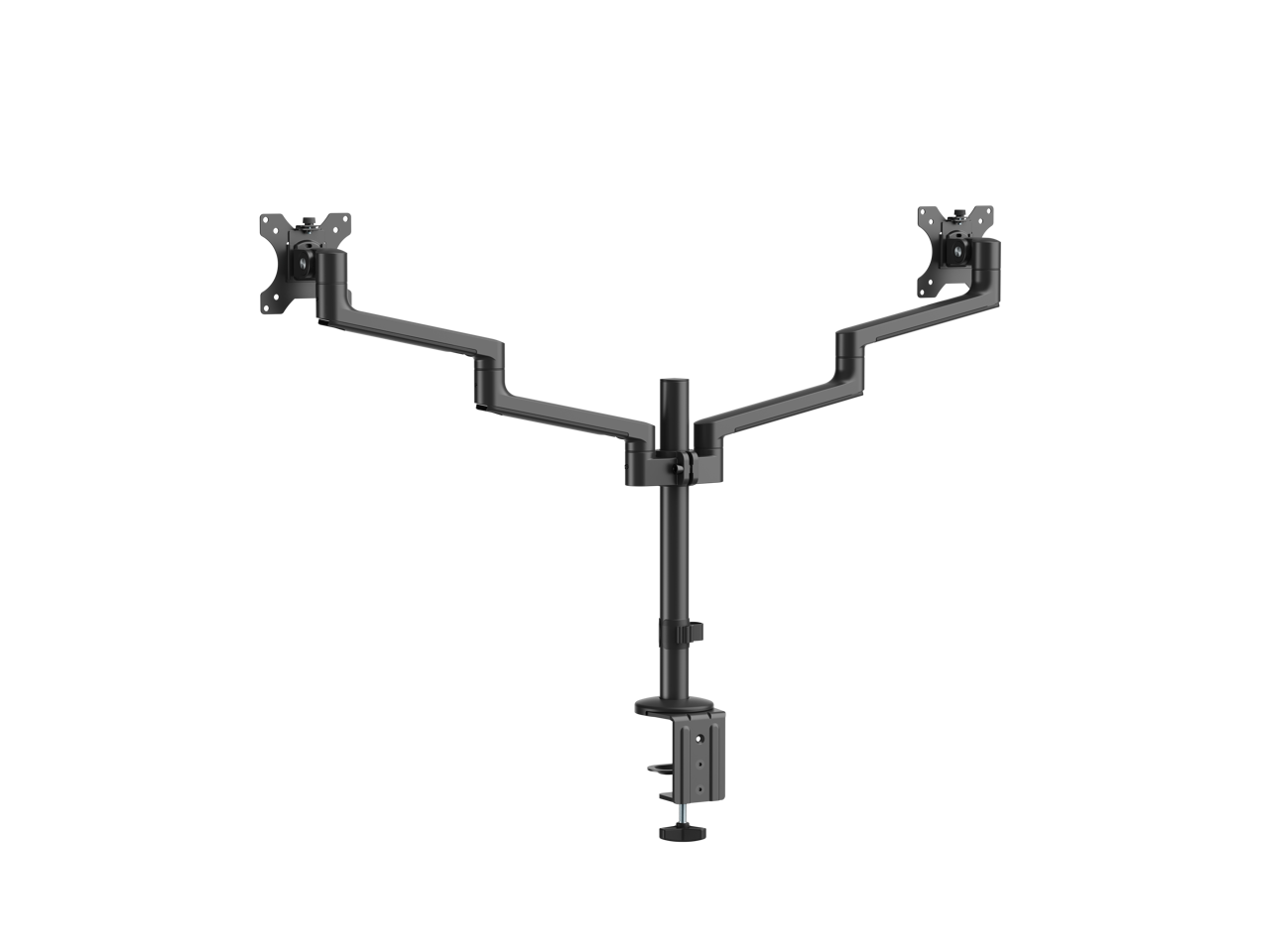 Alt View 9. MSI - MSI PRO MT81D - Aluminum Dual Monitor Stand, 17-32", 17.6 lbs, VESA, Clamp/Grommet, Black - Black.