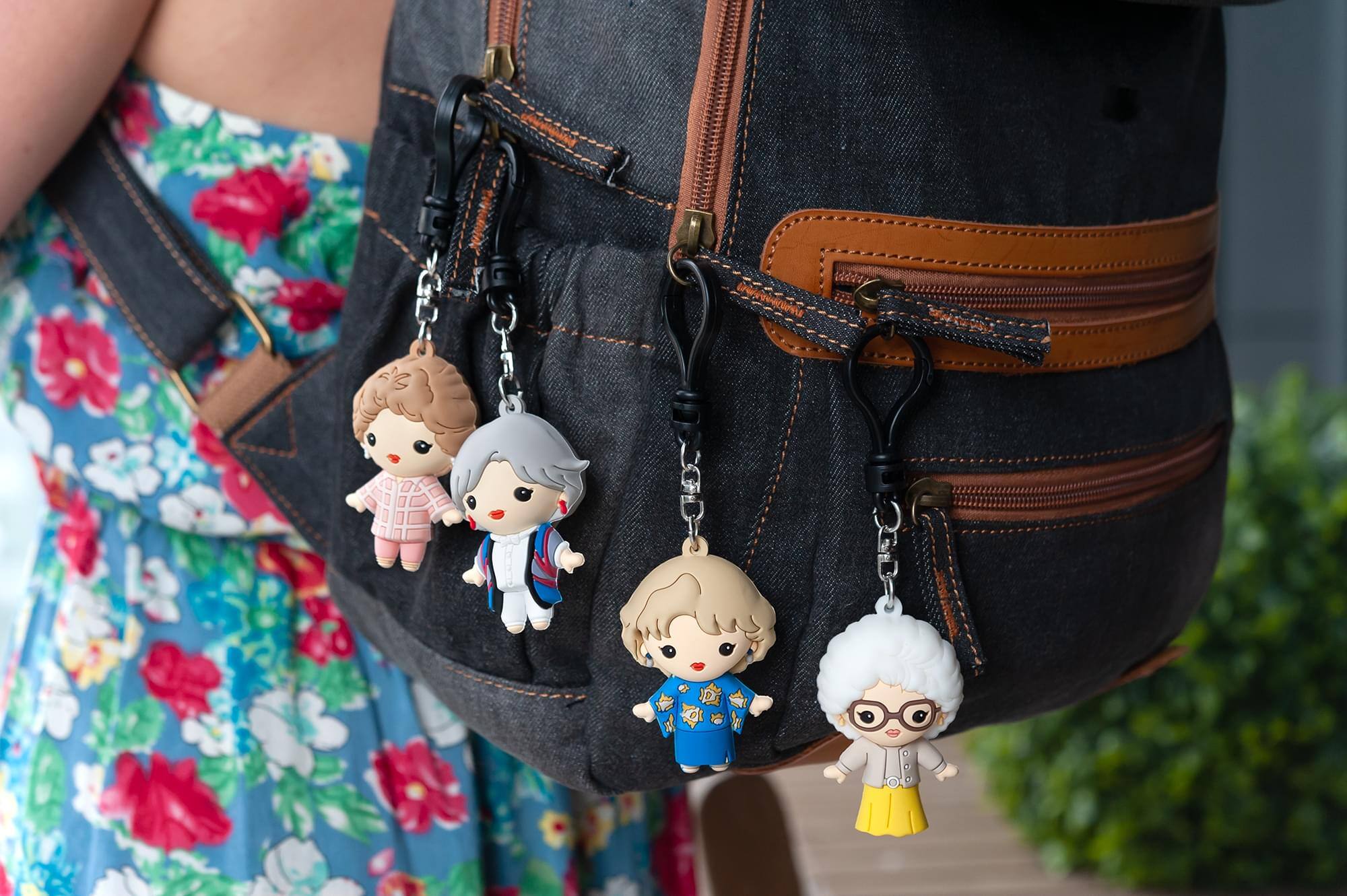 Alt View 3. Monogram - The Golden Girls 4-Piece Foam Figural Backpack Clip Figure Box Set Toynk Exclusive - Green.