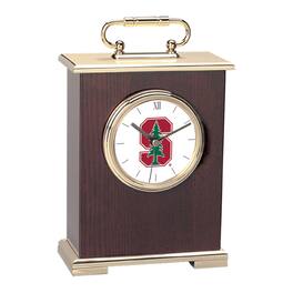 Jardine - Stanford Cardinal Primary Team Logo Carriage Clock - Gold