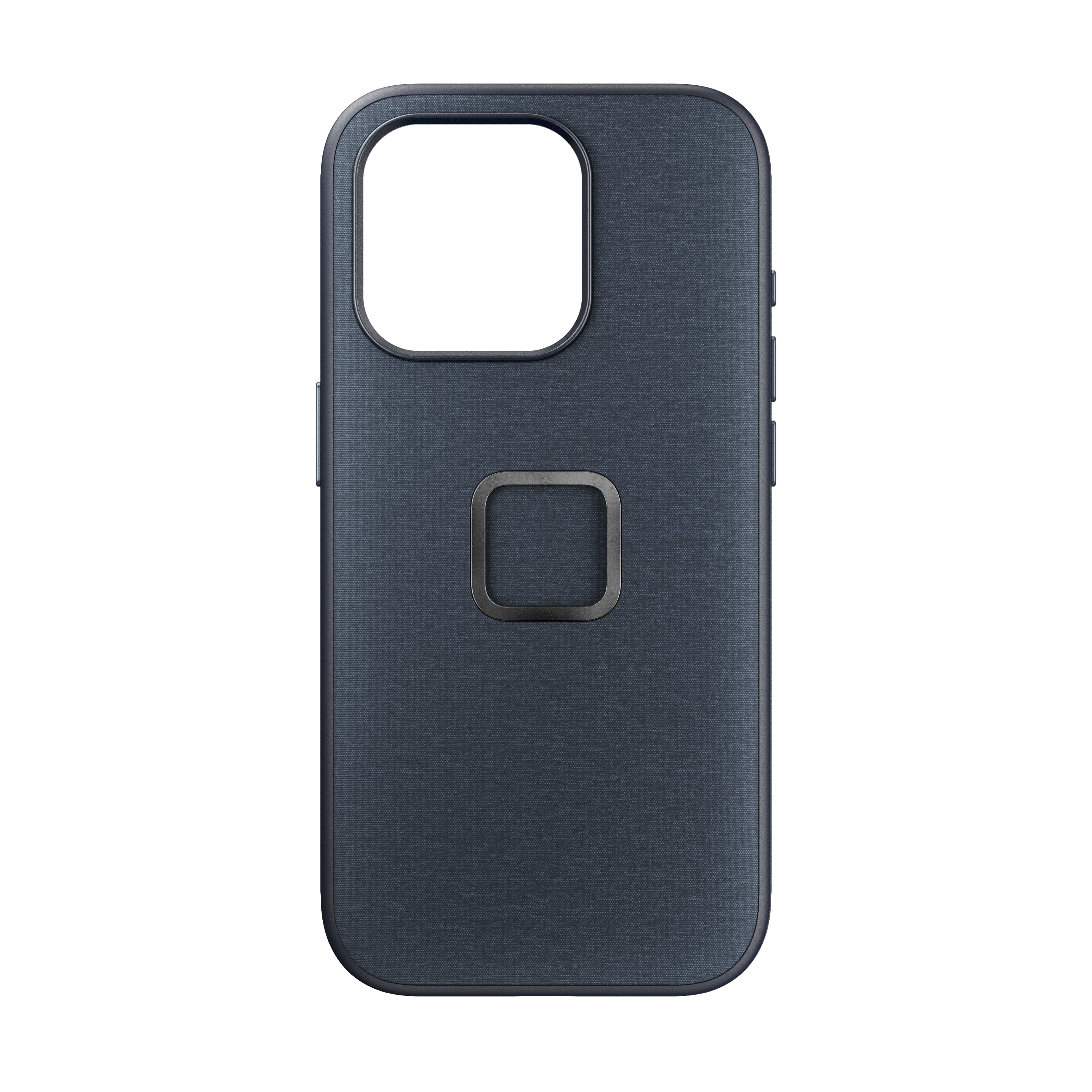 Front. Peak Design - Everyday Fabric Case v2 for iPhone 15 Pro - Midnight.
