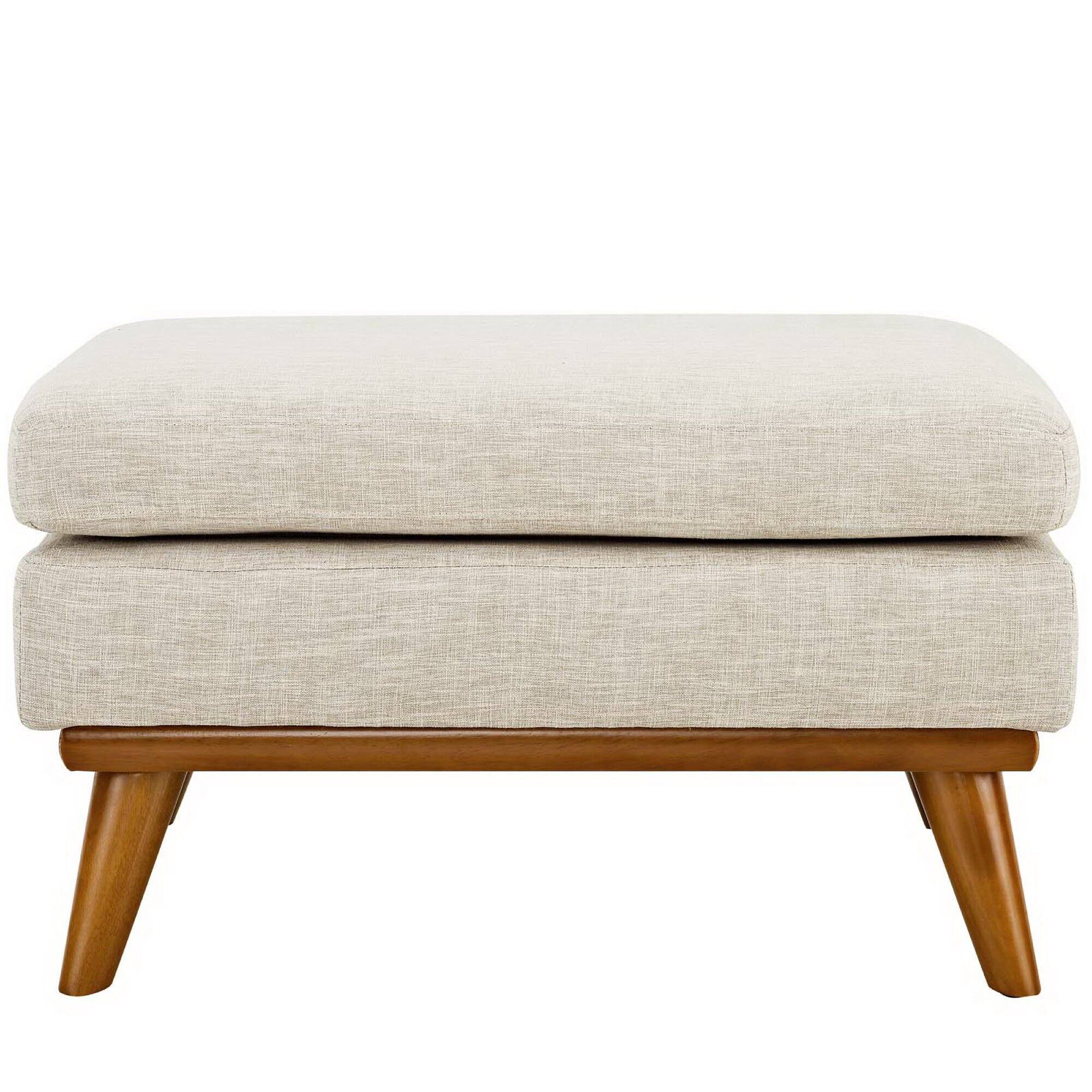 Back. Modway - Engage Upholstered Fabric Ottoman by Modway - EEI-1797-BEI.
