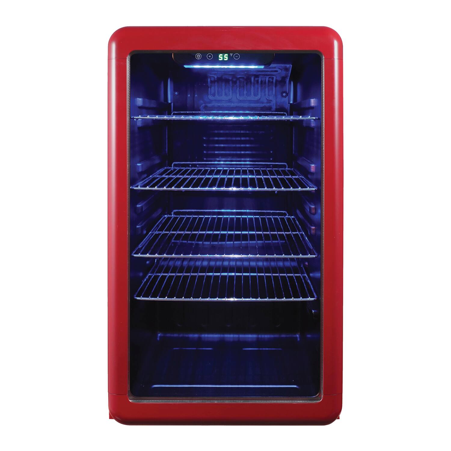 Magic Chef - MCB34CHR 3.4-Cu. Ft. Retro Beverage Cooler - Red