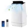 Costway - 15000 BTU Portable Air Conditioner Cools up to 800 sq.ft with Remote APP Control Cool Fan Heat Dehum - White