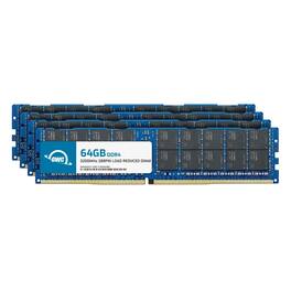 OWC - 256GB (4x64GB) DDR4 3200MHz PC4-25600 CL22 4RX4 ECC Load Reduced LRDIMM 1.2V 288-pin Memory RAM Upgrade for Server - Black Chips
