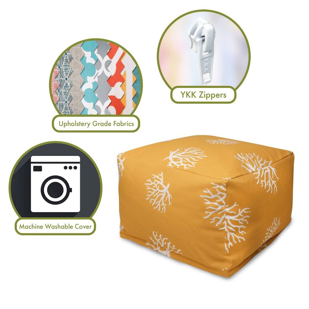 - Upholstery Grade Fabrics
- YKK Zippers
- Machine Washable Cover