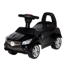 Aosom - Ride On Push Car, Foot-to-Floor Walking Sliding Toy Car for Toddler with Working Horn, Music