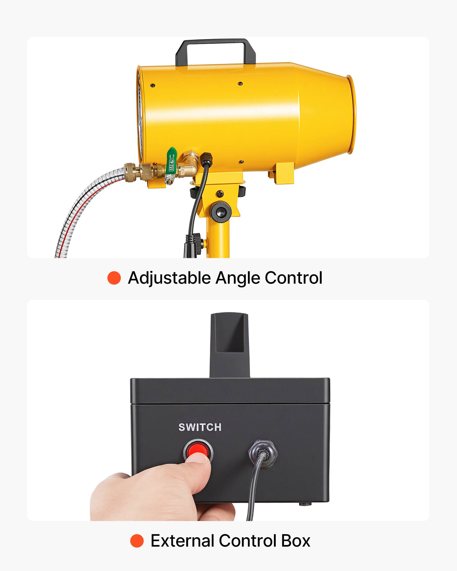 Adjustable Angle Control  
External Control Box  
SWITCH