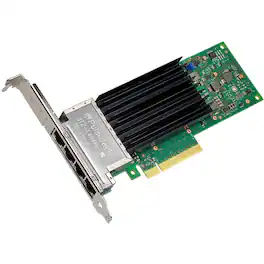 Intel - Ethernet Network Adapter X710-T4L - Dual and quad-port energy-efficient adapters for NBASE-T and 10GBASE-T - Black