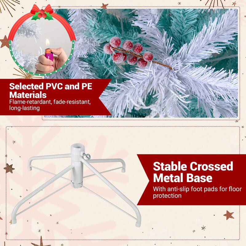 Selected PVC and PE Materials Flame-retardant, fade-resistant, long-lasting

Stable Crossed Metal Base With anti-slip foot pads for floor protection