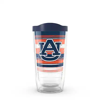 Front. Tervis - Auburn Tigers 16oz. Hype Stripes Classic Tumbler - Multicolor.