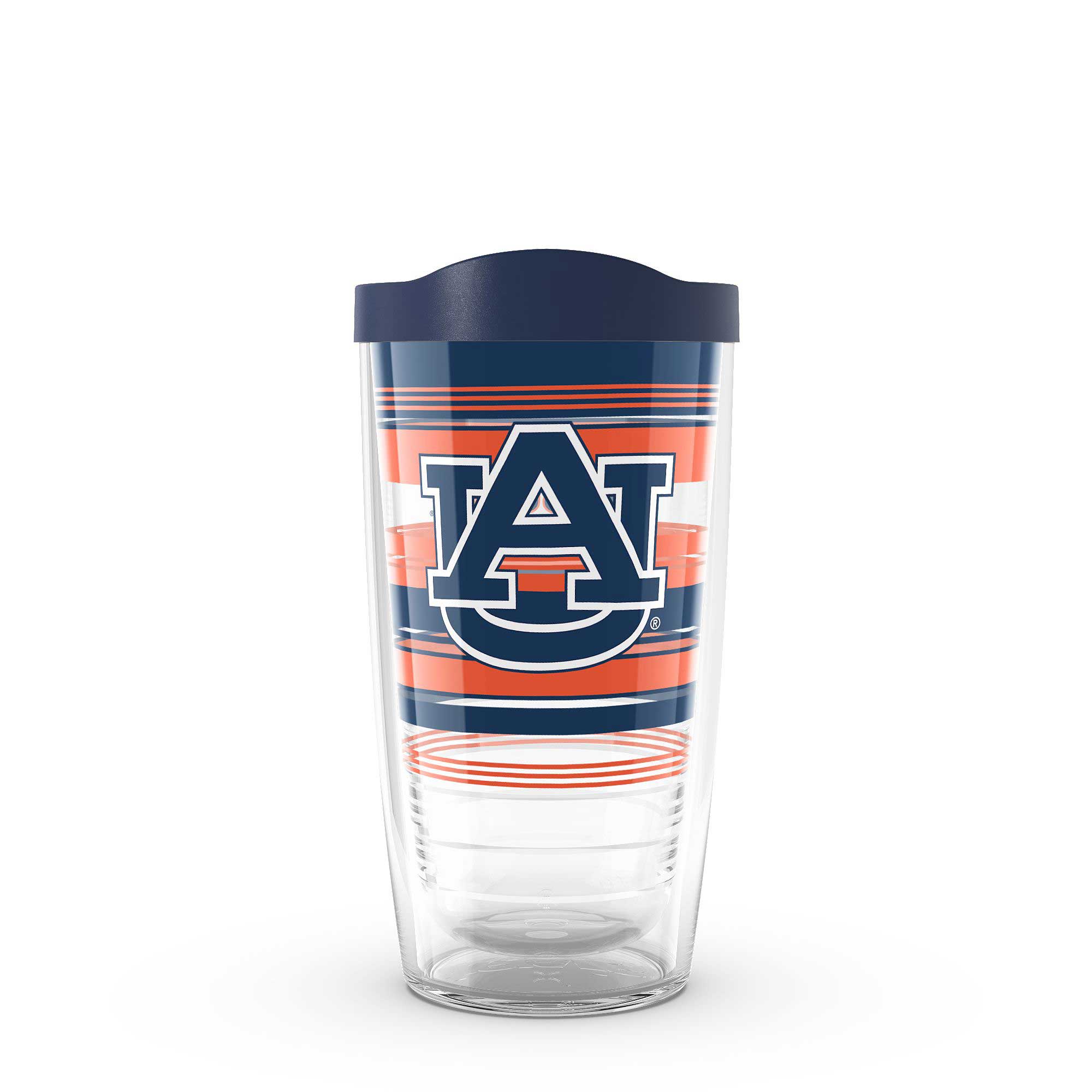 Front. Tervis - Auburn Tigers 16oz. Hype Stripes Classic Tumbler - Multicolor.
