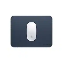 Satechi - Vegan-Leather Mouse Pad - Ergonomic, Reversible, Water Resistant, 9.8" x 7.5" for Office & Home - Blue