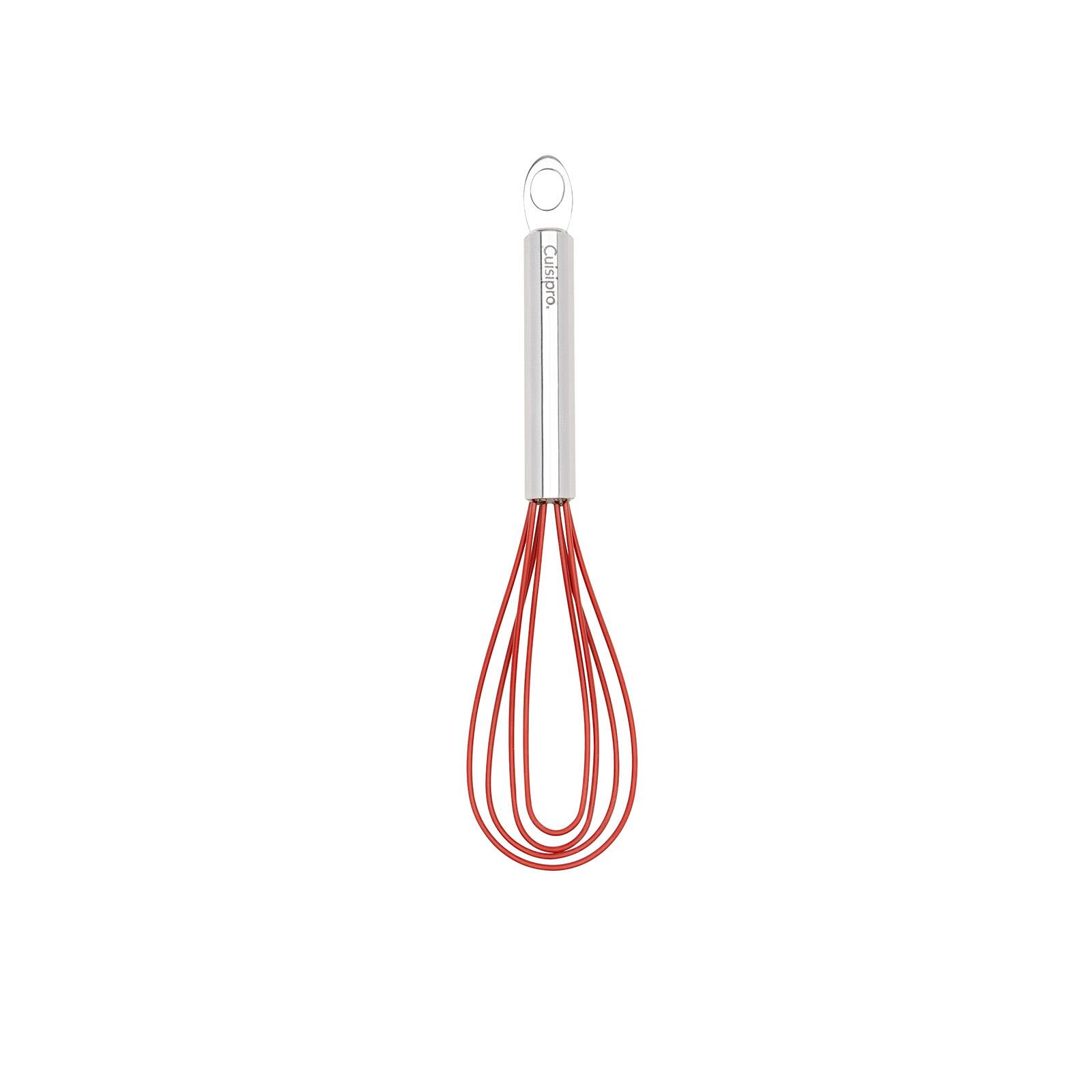 Alt View 1. Cuisipro - 8-Inch Silicone Flat Whisk, Red - Red.
