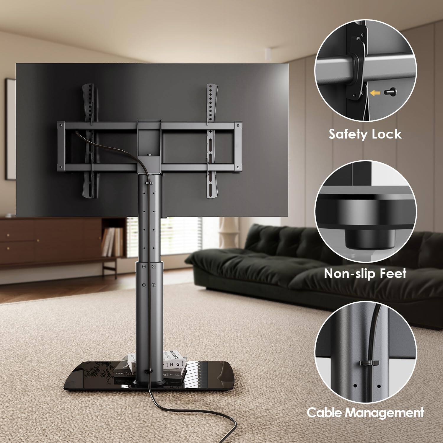 Safety Lock  
Non-slip Feet  
Cable Management