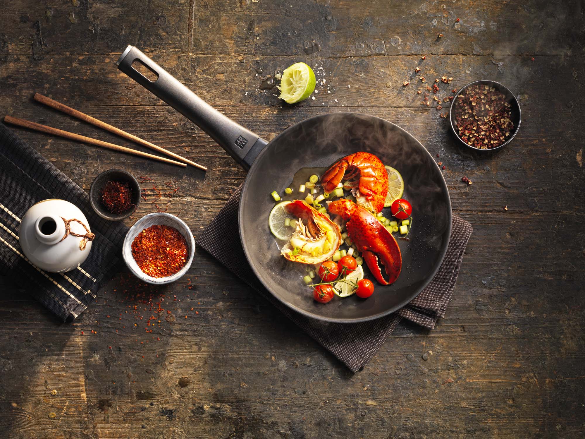 Alt View 5. ZWILLING - ZWILLING Madura Plus Forged 8-inch Nonstick Fry Pan - Black.