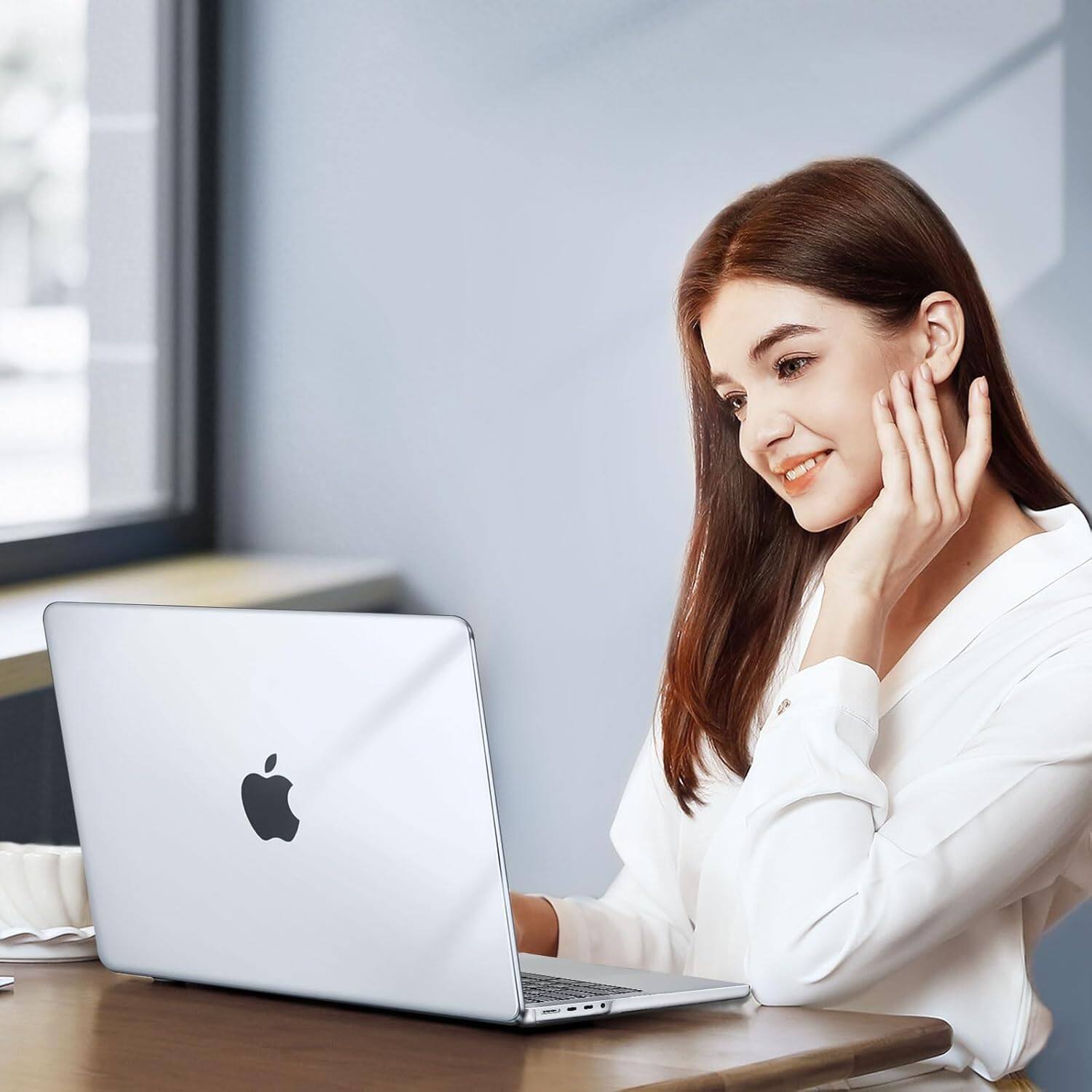 Alt View 2. mosiso - 4-in-1 MacBook Pro 16 inch Case Compatible with Models A3429 A3428 A3403 A3186 A2991 A2780 A2485 - Crystal Clear.