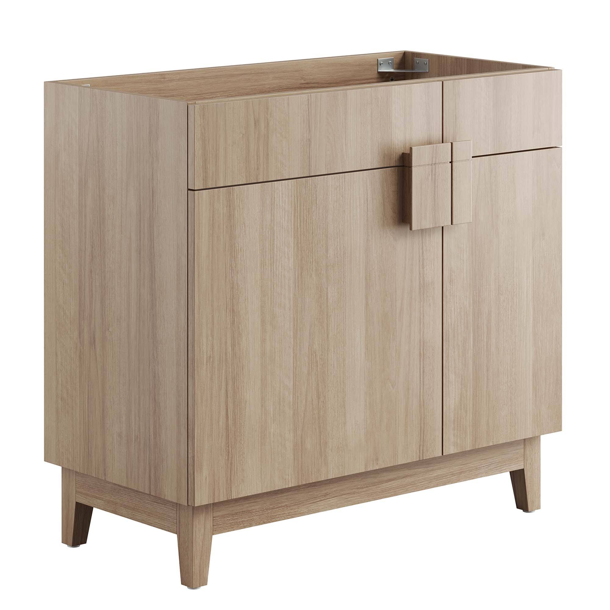 Angle. Modway - Miles Bathroom Cabinet Basin Not Included by Modway - Oak.