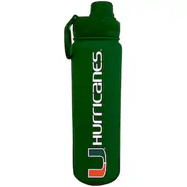 The Fanatic Group - Miami Hurricanes 24oz. Logo Stainless Sport Bottle - Green