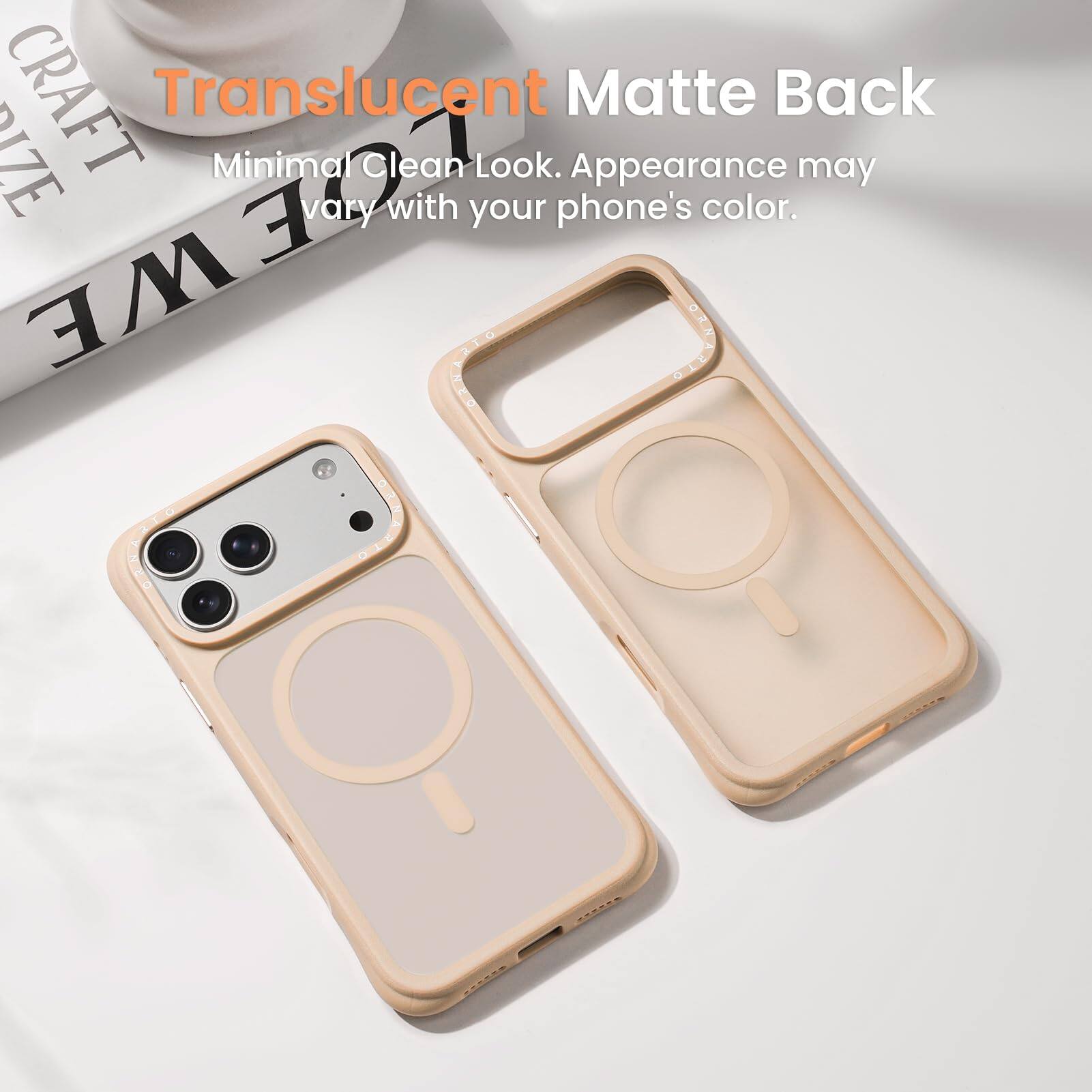 CRAFT Translucent Matte Back WOLLGEWE Minimal Clean Look. Appearance may vary with your phone's color.