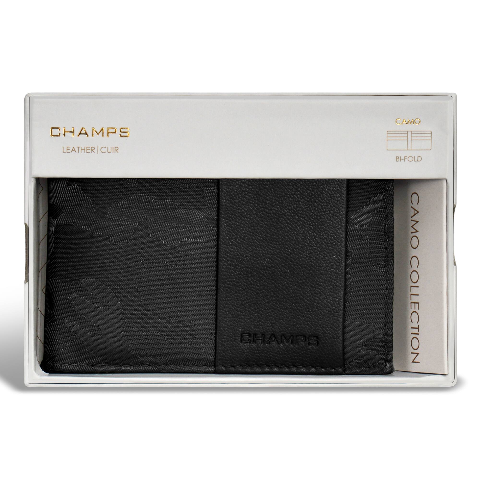 CHAMPS  
LEATHER | CUIR  

CAMO  
BI-FOLD  

CAMO COLLECTION