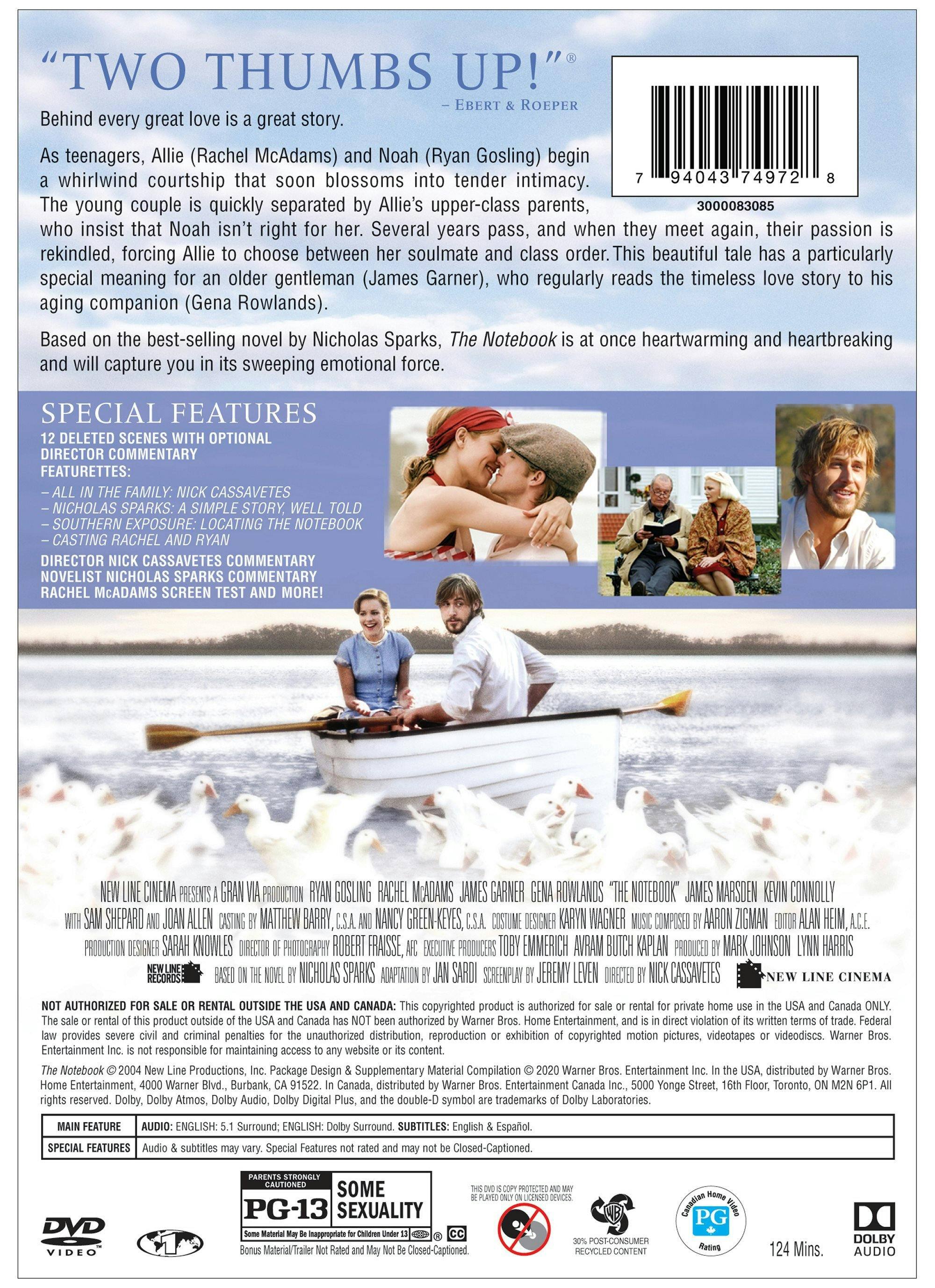 Angle. The Notebook (DVD Platinum Series) [DVD].