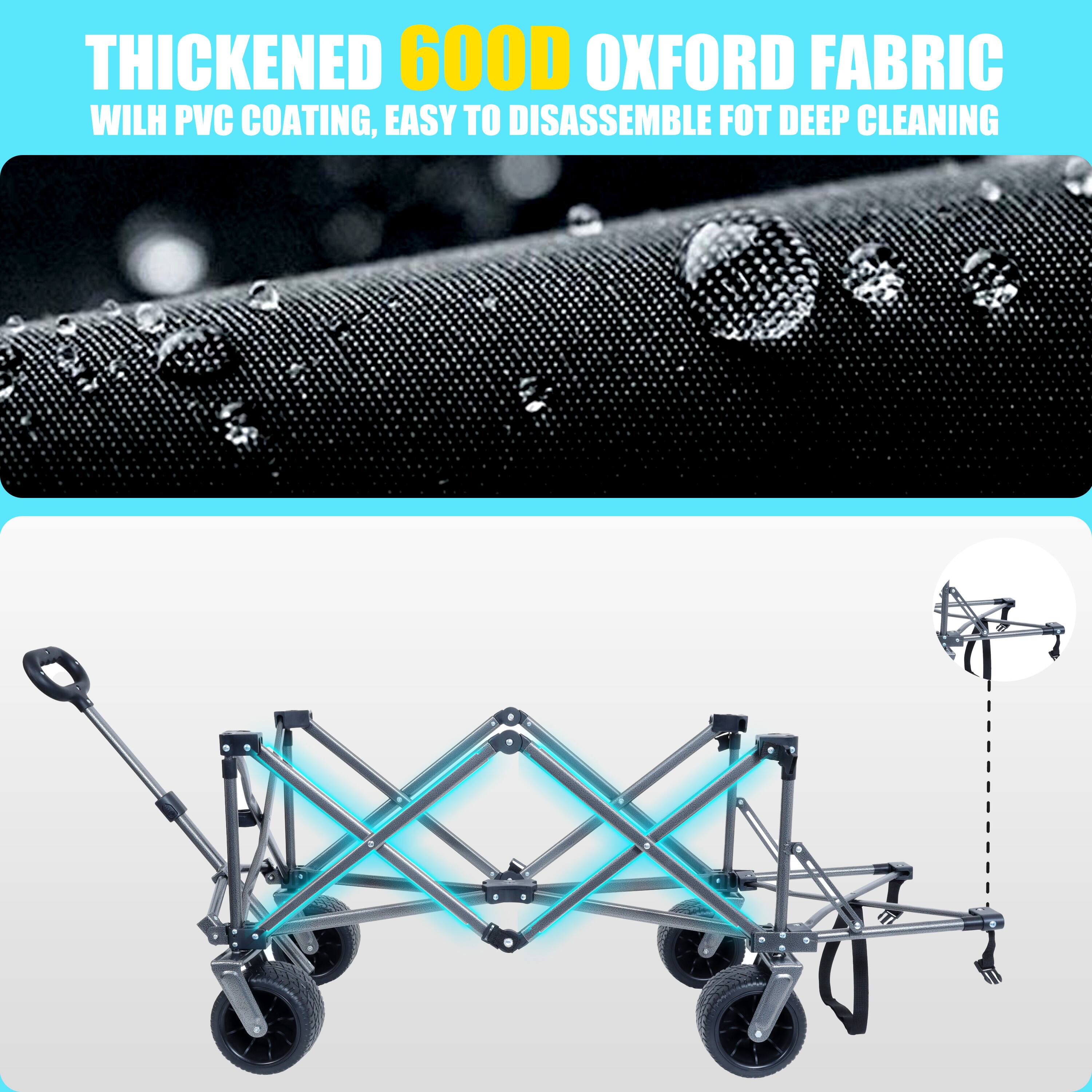 THICKENED 600D OXFORD FABRIC  
WITH PVC COATING, EASY TO DISASSEMBLE FOR DEEP CLEANING
