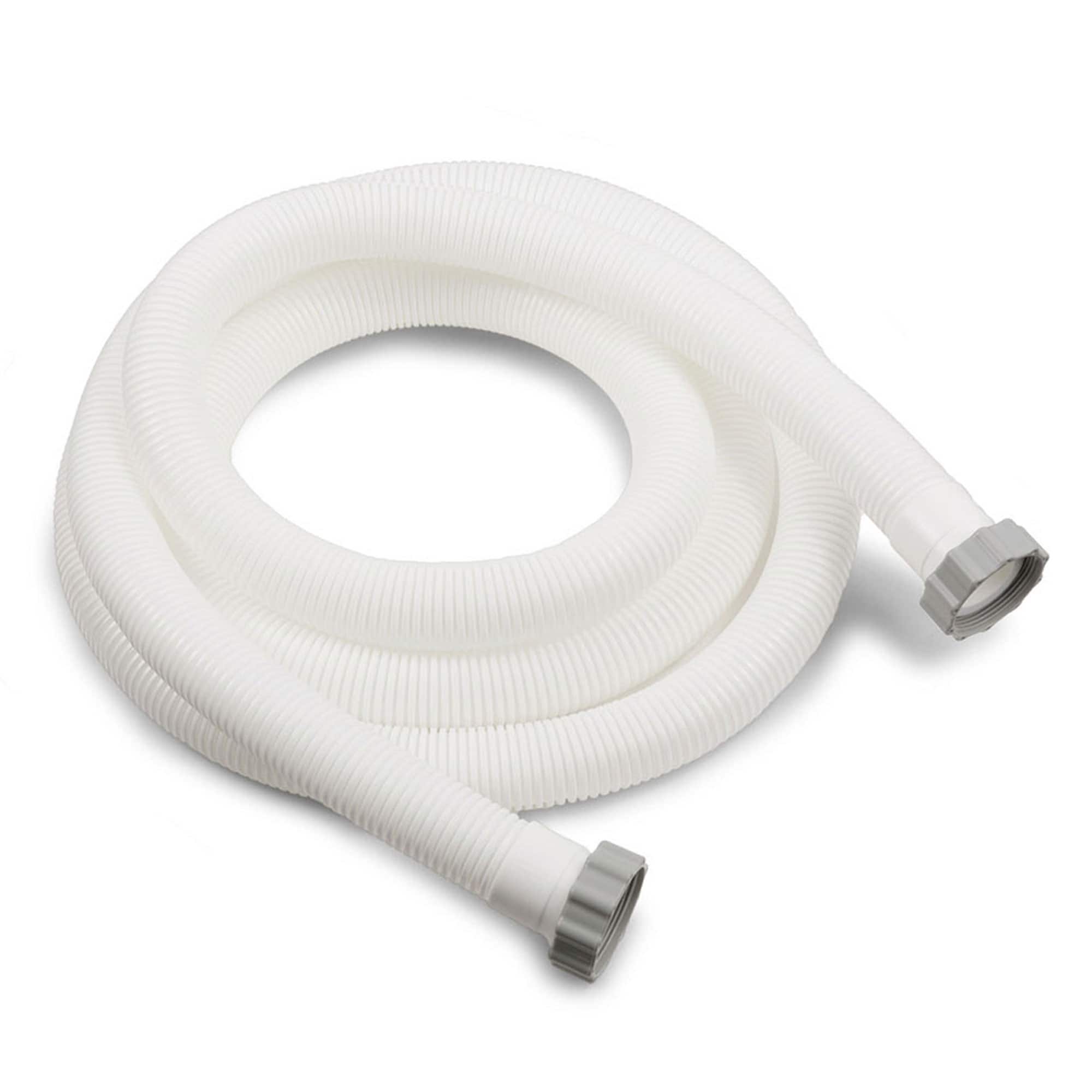 Intex - 26070RP 1.5 Inch x 15 Foot Replacement Pool Pump Hose Accessory with Nuts - White