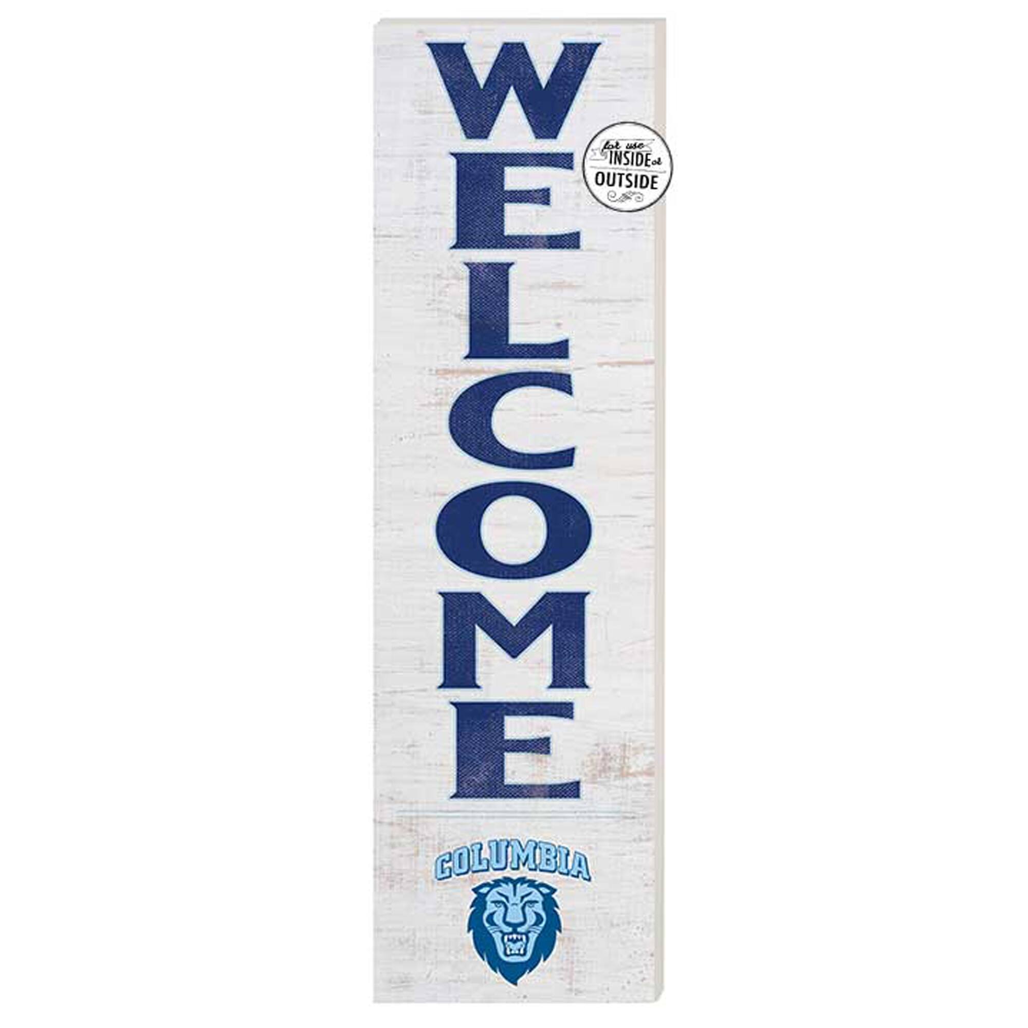 Columbia University 10'' x 35'' Indoor/Outdoor Welcome Sign