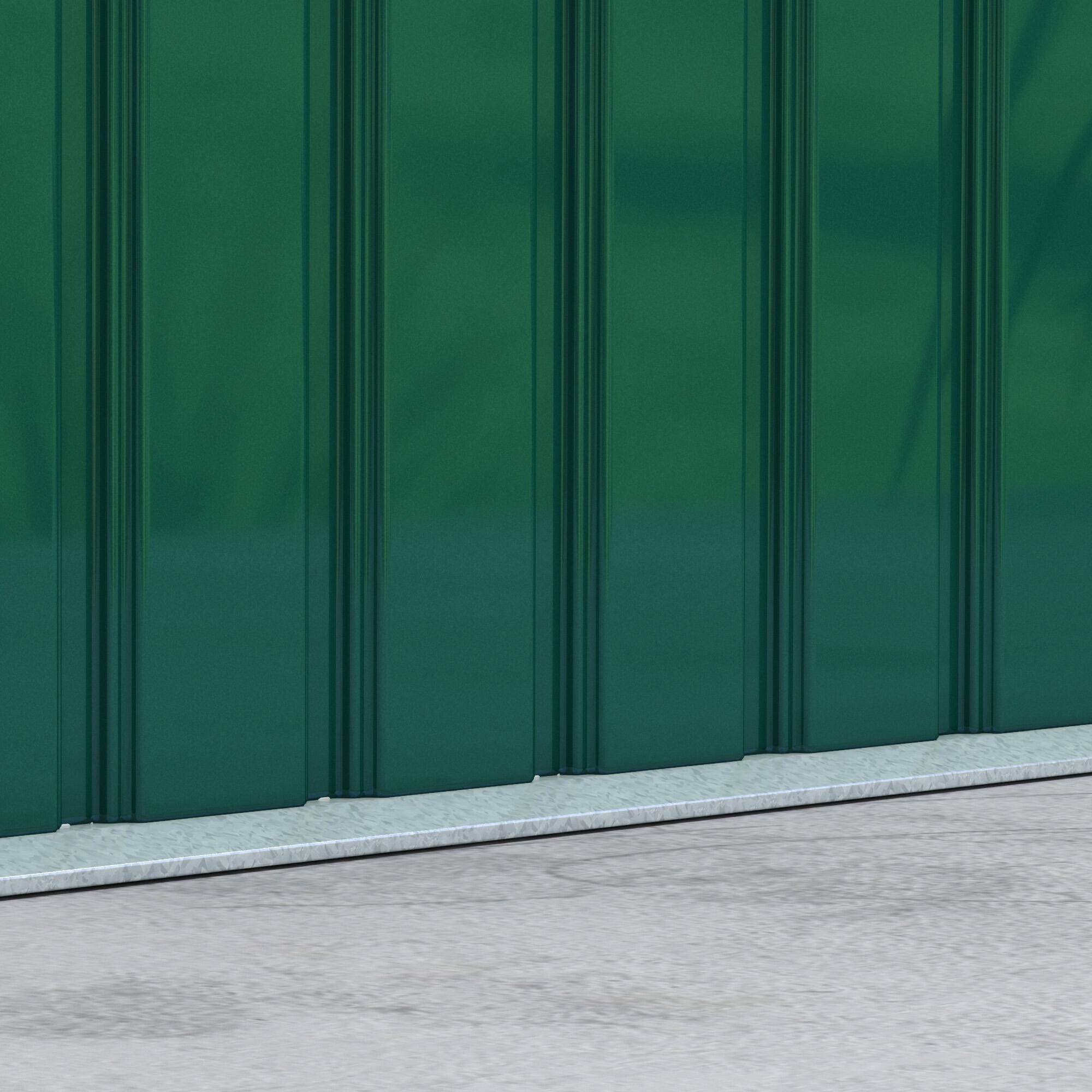 Alt View 7. Outsunny - 9' x 4' Outdoor Storage Shed, Metal Garden Tool House with Sloping Roof and Lockable Door for Backyard, Bike, Patio.