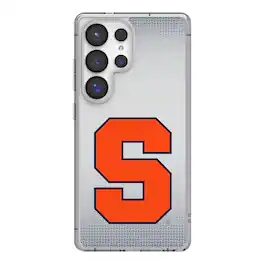 Keyscaper - NCAA - Syracuse Orange Linen Logo Galaxy Clear Case - S24 Ultra - Multicolor