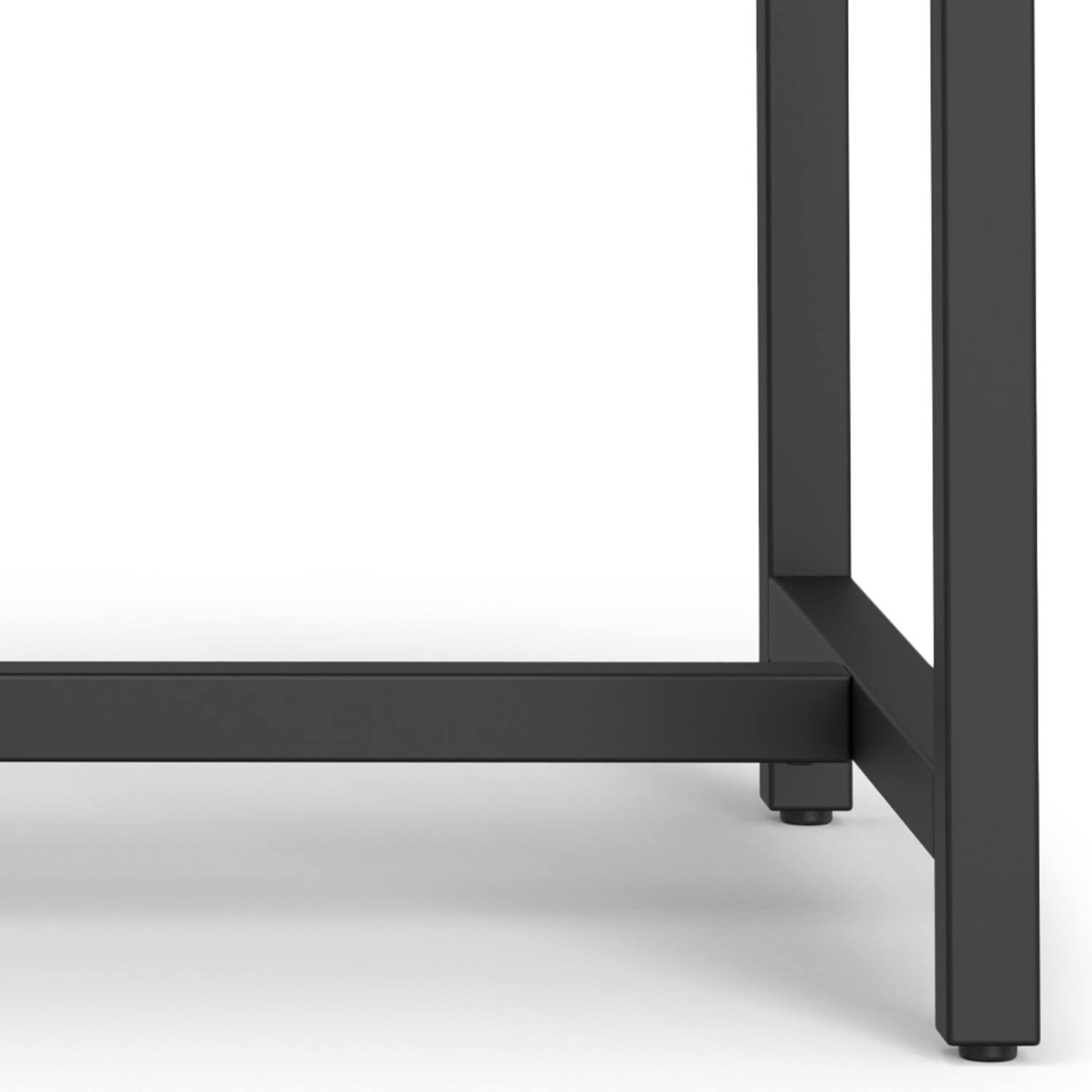 Alt View 5. Simpli Home - Banting SOLID HARDWOOD Modern Industrial 48 inch Wide Small Desk in Walnut Brown - Walnut Brown.