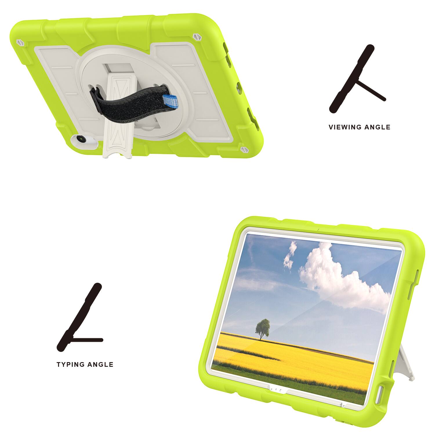 VIEWING ANGLE  
TYPING ANGLE