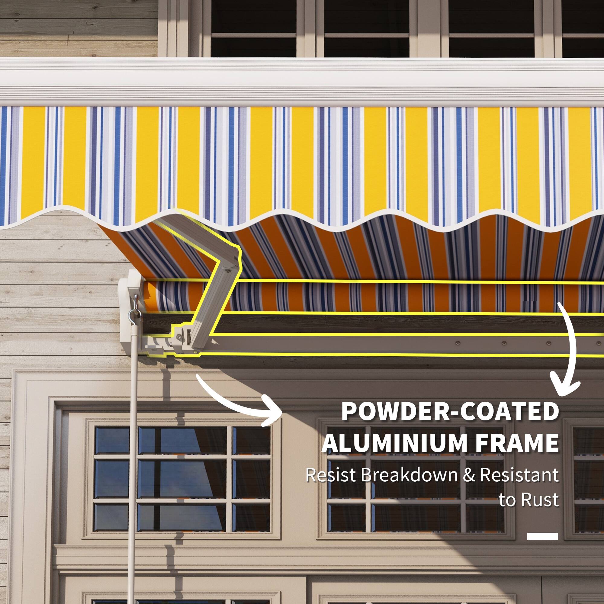 POWDER-COATED ALUMINIUM FRAME
Resist Breakdown & Resistant to Rust
