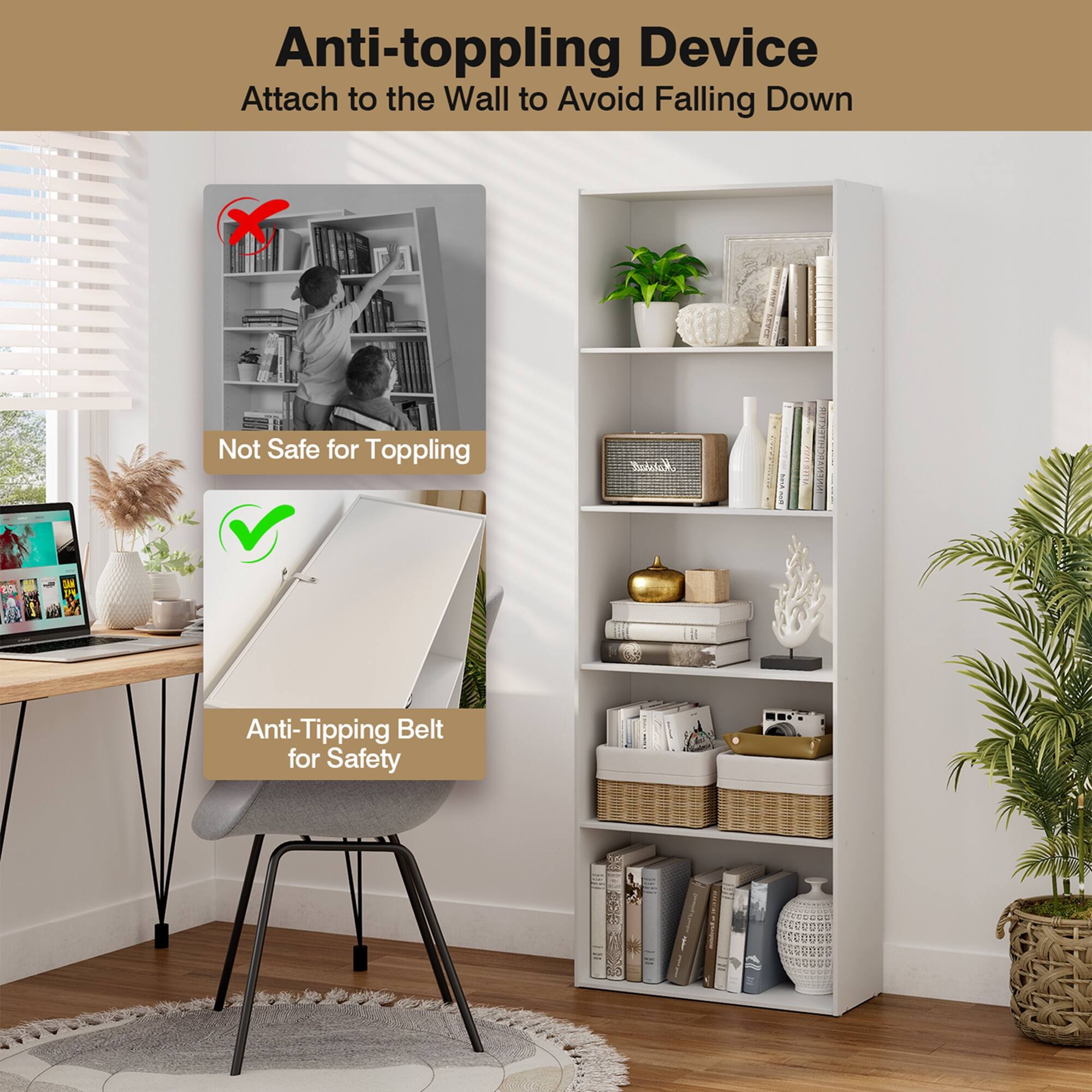 Anti-toppling Device Attach to the Wall to Avoid Falling Down Not Safe for Toppling Marshall ! - Su: 1N Anti-Tipping Belt for Safety