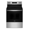 Front. Whirlpool - 30 in. Wide 4 elements Electric Range with No Preheat Mode - Stainless Steel.