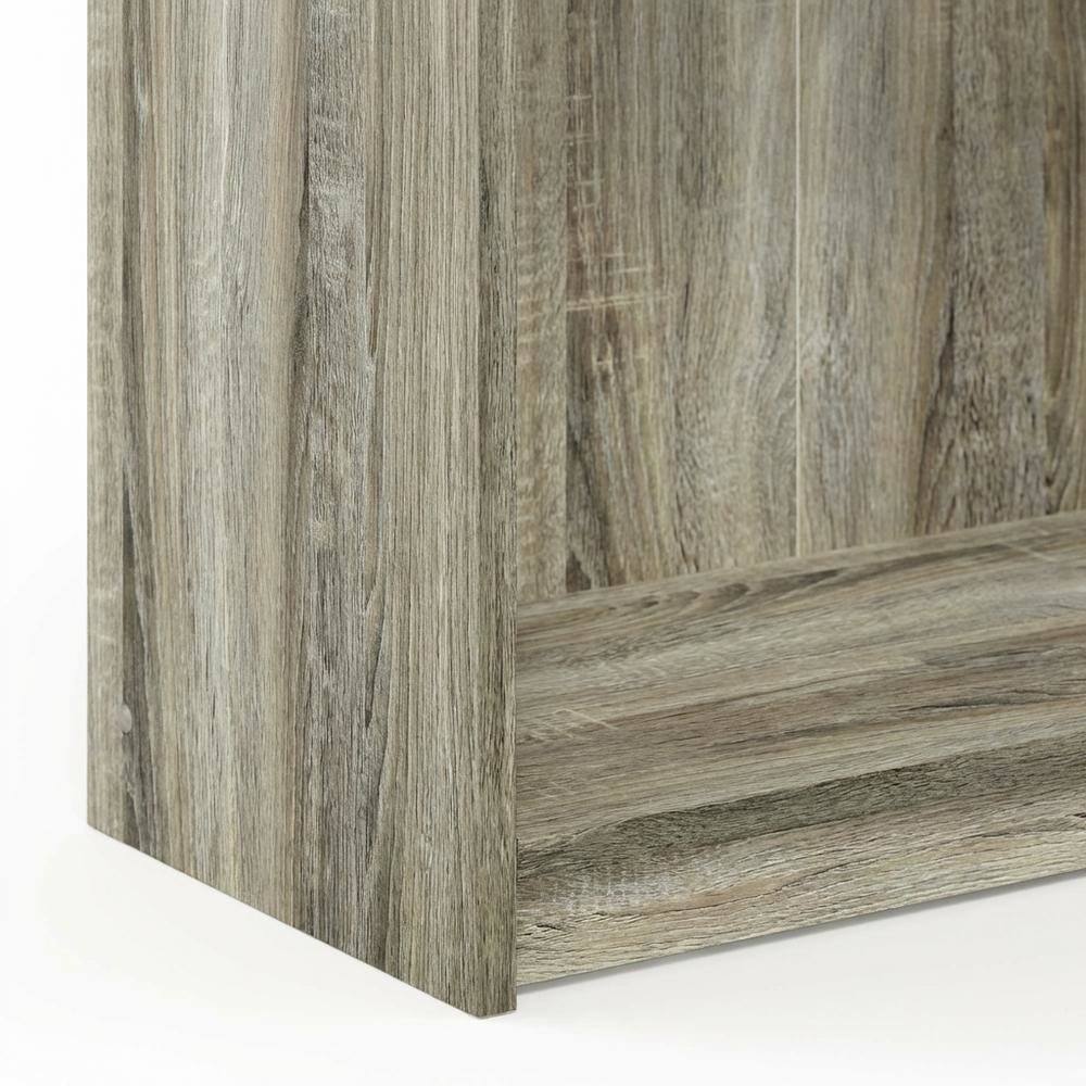 Alt View 2. FurniFact - 3-Tier Bookcase with Sonoma Oak Finish, Durable Wood Shelves for Home Storage - Sonoma Oak.