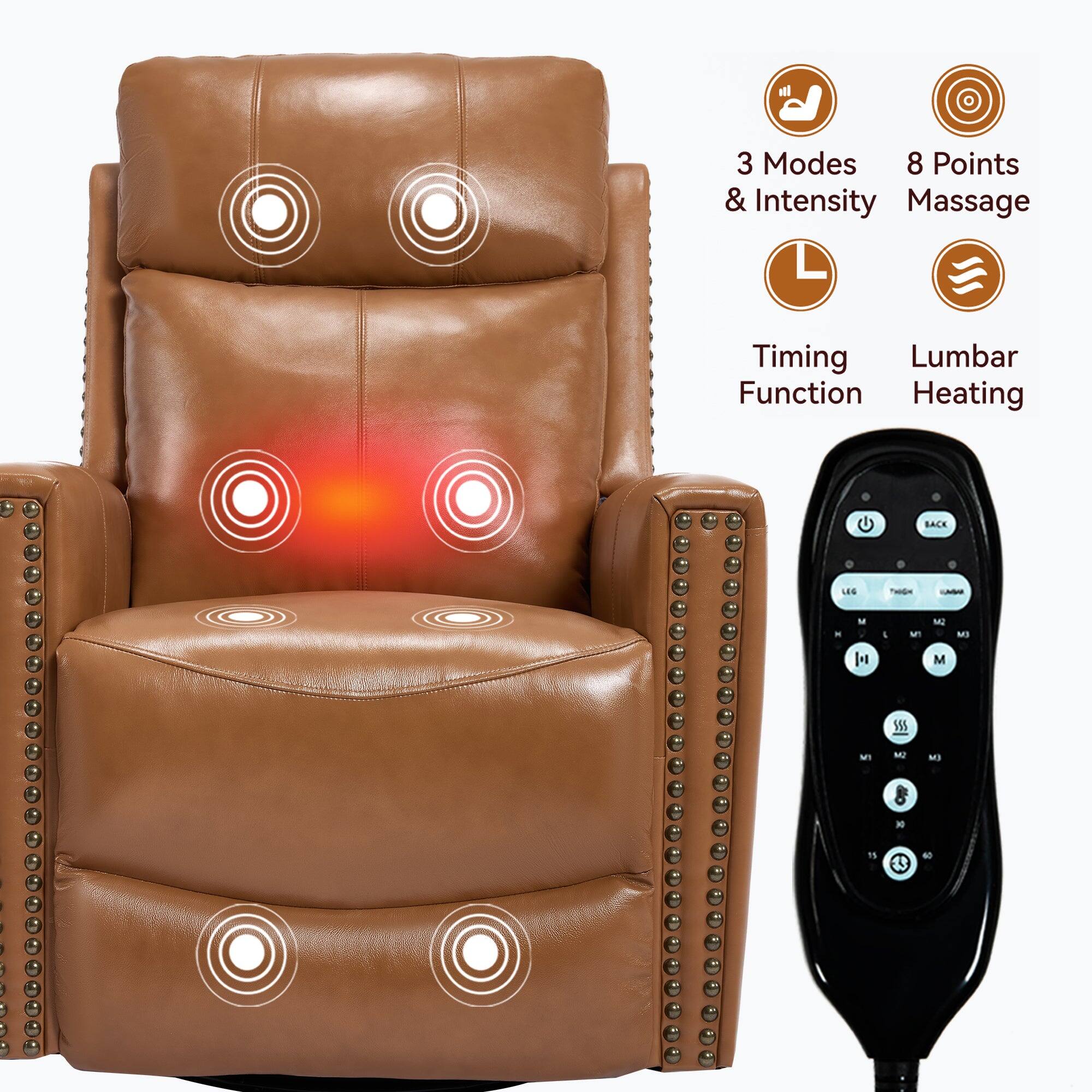 3 Modes & Intensity  
8 Points Massage  
Timing Function  
Lumbar Heating