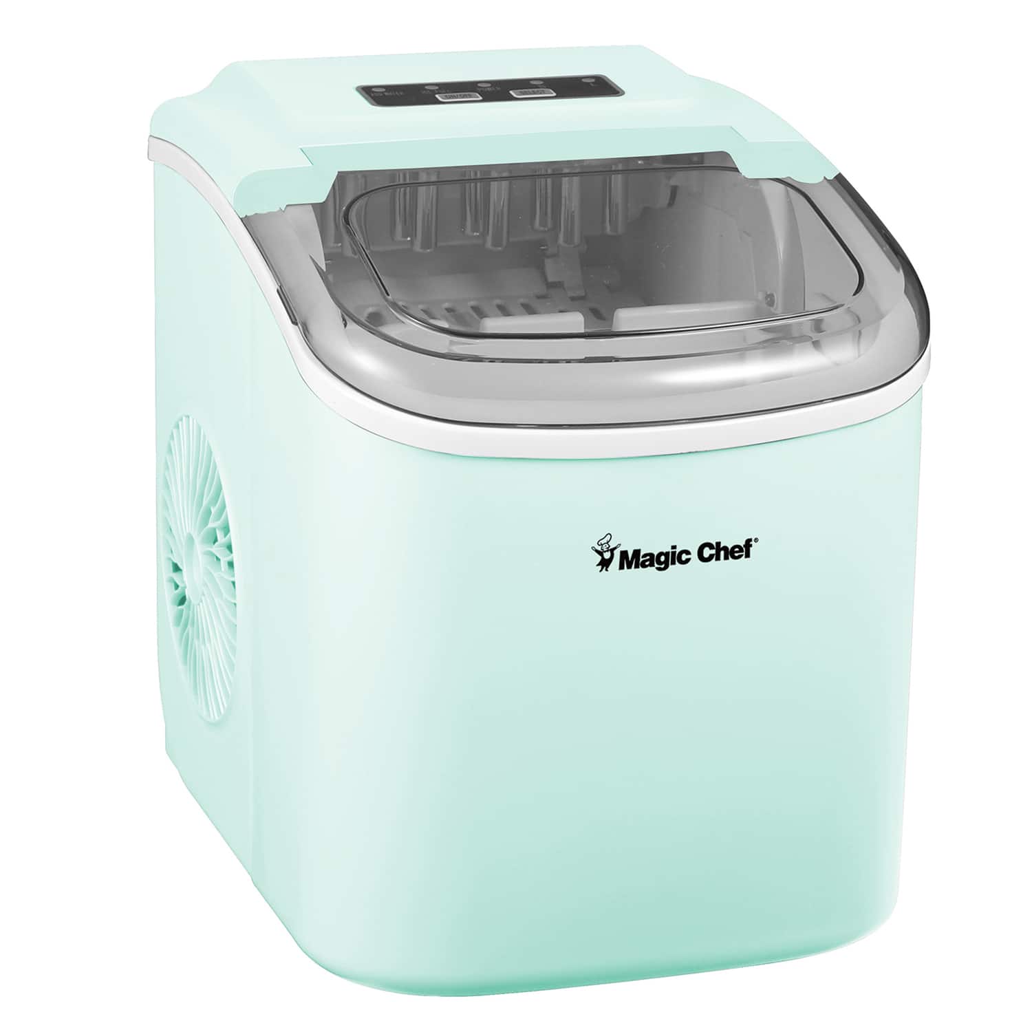 Magic Chef - Portable Countertop Ice Maker, 27 Lbs. per Day - Mint Green