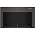 KitchenAid - 1.1 Cu. Ft. Over-the-Range Microwave Oven with Flush Built-In Design - Black Ore