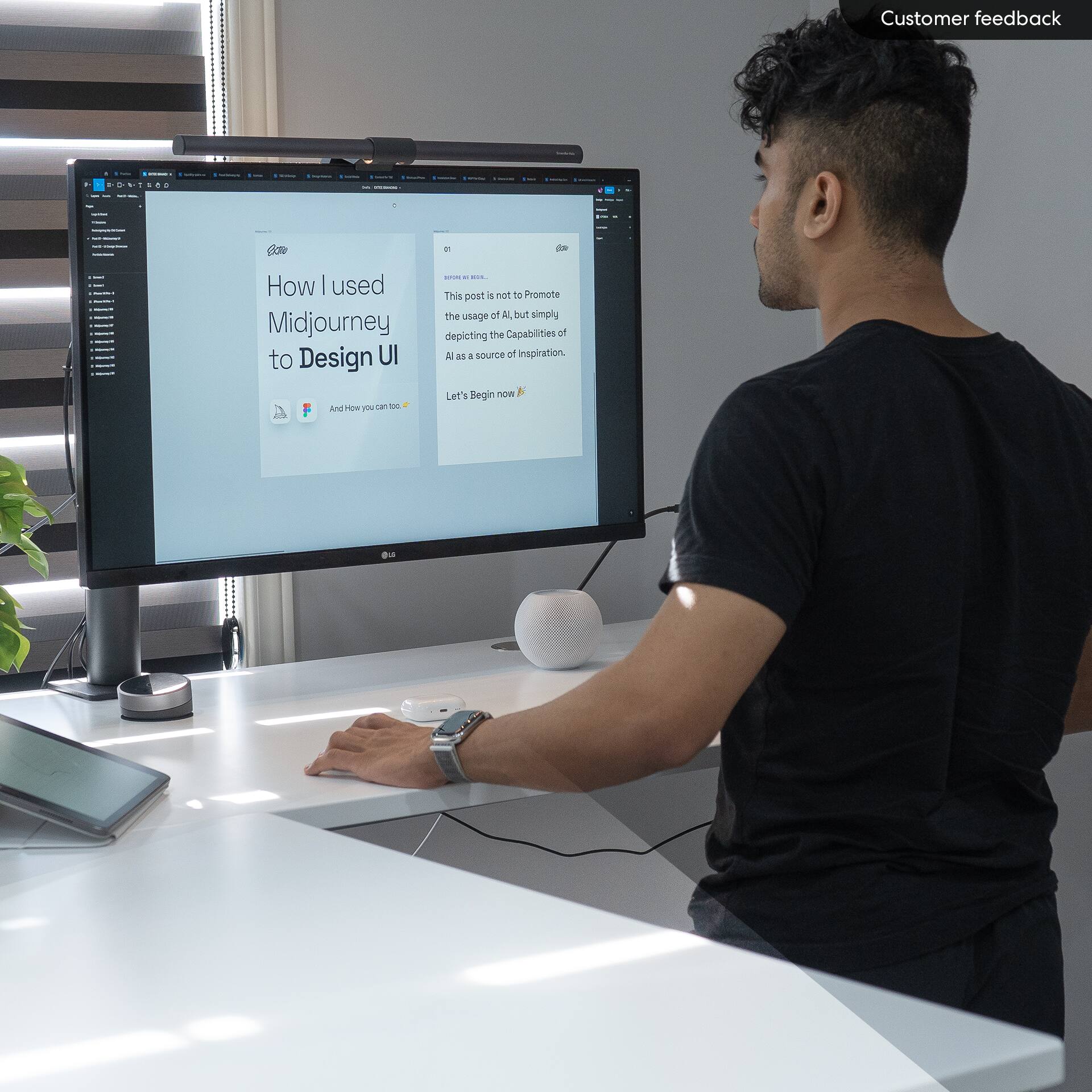 Customer feedback

How I used Midjourney to Design UI

This post is not to Promote the usage of AI, but simply depicting the Capabilities of AI as a source of Inspiration.

Let's Begin now 🚀

And How you can too