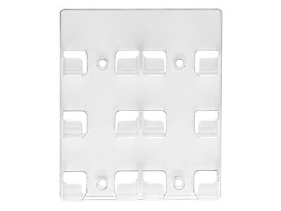 Front. Deflecto - Deflect-O Wall Mounted Card Holders, Clear (70601) - Clear.