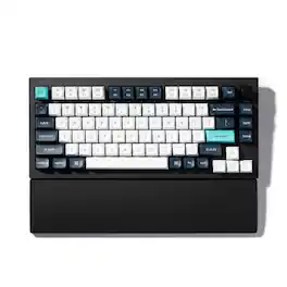 Keychron - Silicone Palm Rest for V1, V1 Max, V2, V2 Max, Q1, Q2 and P1 Series Keyboards - Black