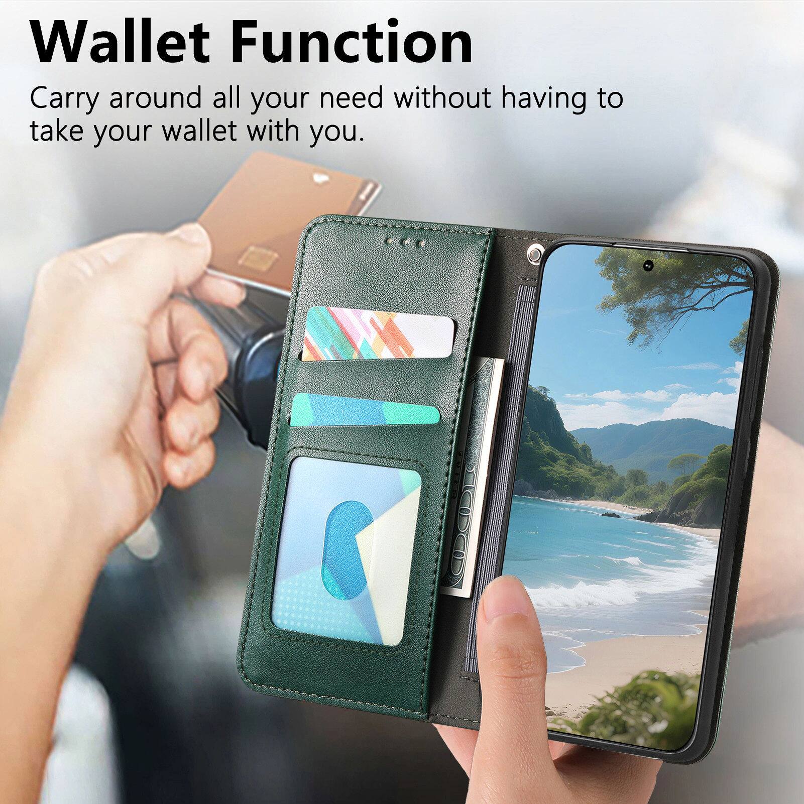 Wallet Function  
Carry around all your need without having to take your wallet with you.